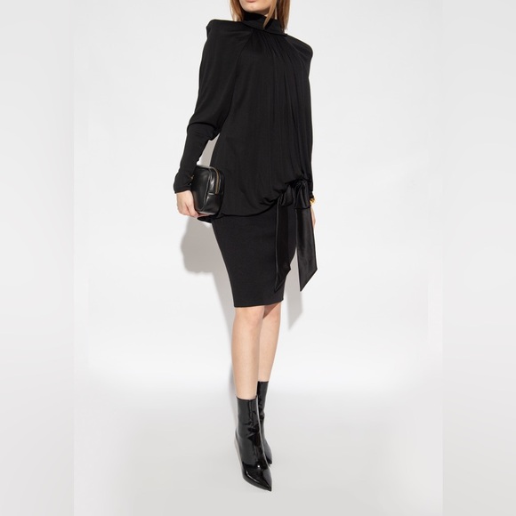 Black YSL Opyum heeled Ankle Boots in patent leather brand new - Picture 6 of 16